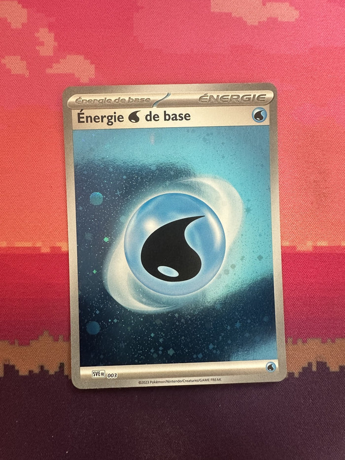 Pokemon Card Water Energy French Scarlet & Violet Energies Common SVE003 NM