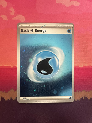 Pokemon Card Water Energy Scarlet & Violet Energies Common SVE003 Near Mint