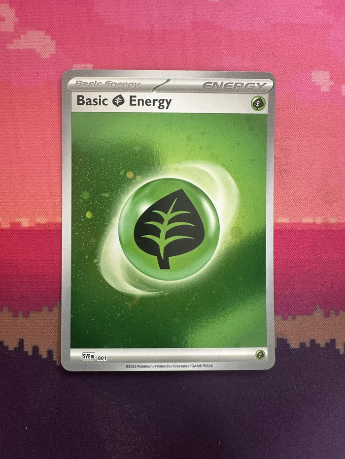 Pokemon Card Grass Energy Scarlet & Violet Energies Common SVE001 Near Mint