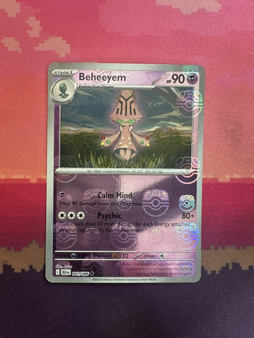 Pokemon Card Beheeyem Masterball Black Bolt 041/086 Near Mint