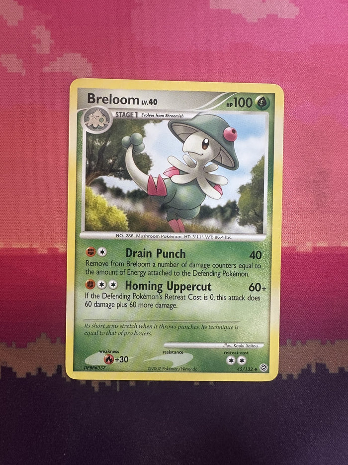 Pokemon Card Breloom LV.40 Secret Wonders Uncommon 45/132 Near Mint