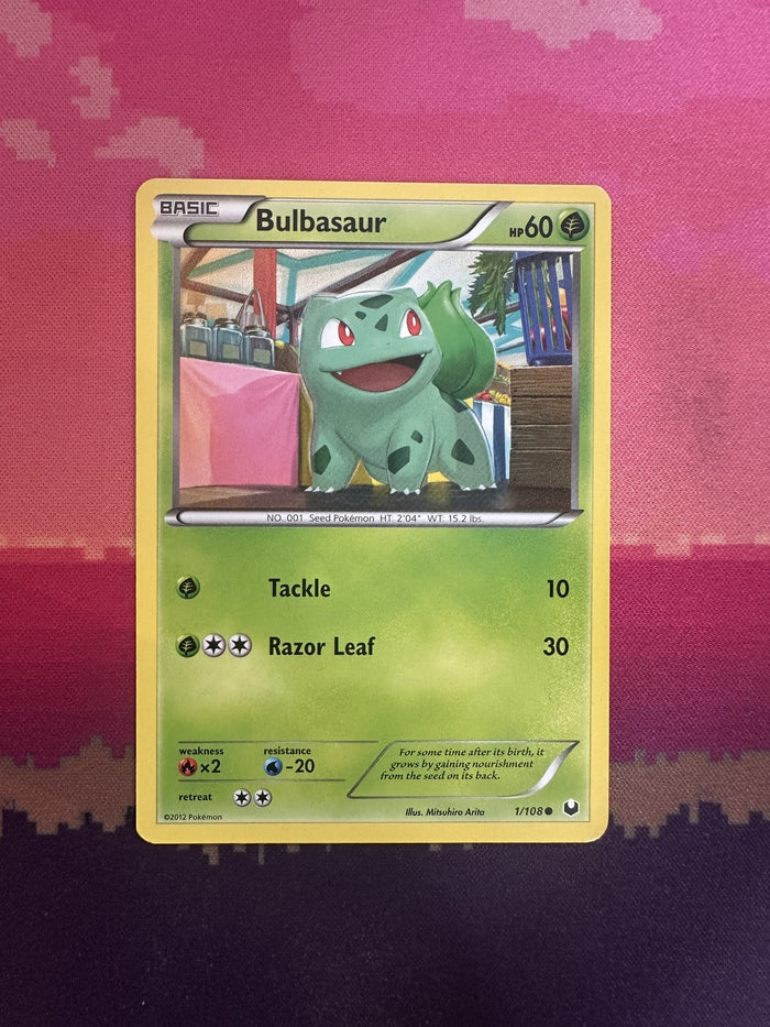 Pokemon Card Bulbasaur Dark Explorers Common 1/108 Near Mint