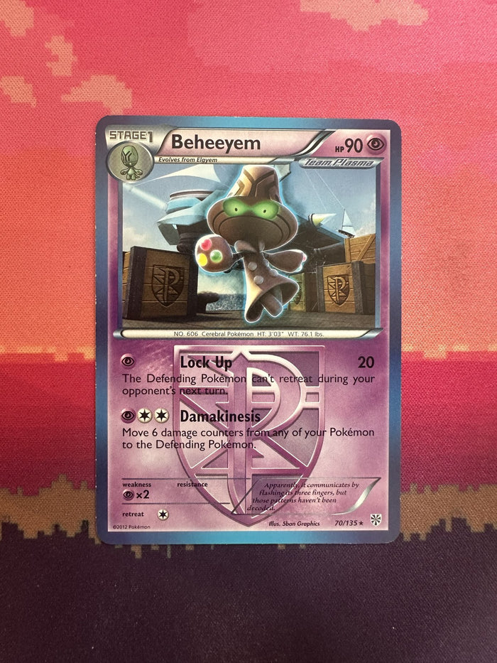 Pokemon Card Beheeyem Plasma Storm Rare 70/135 Near Mint