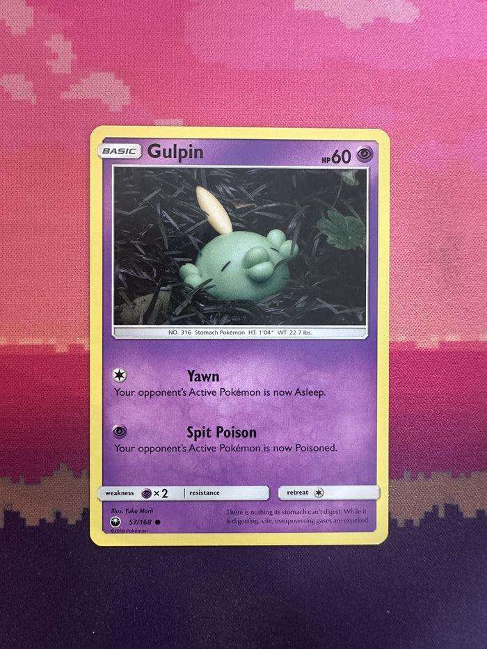 Pokemon Card Gulpin Celestial Storm Common 57/168 Near Mint