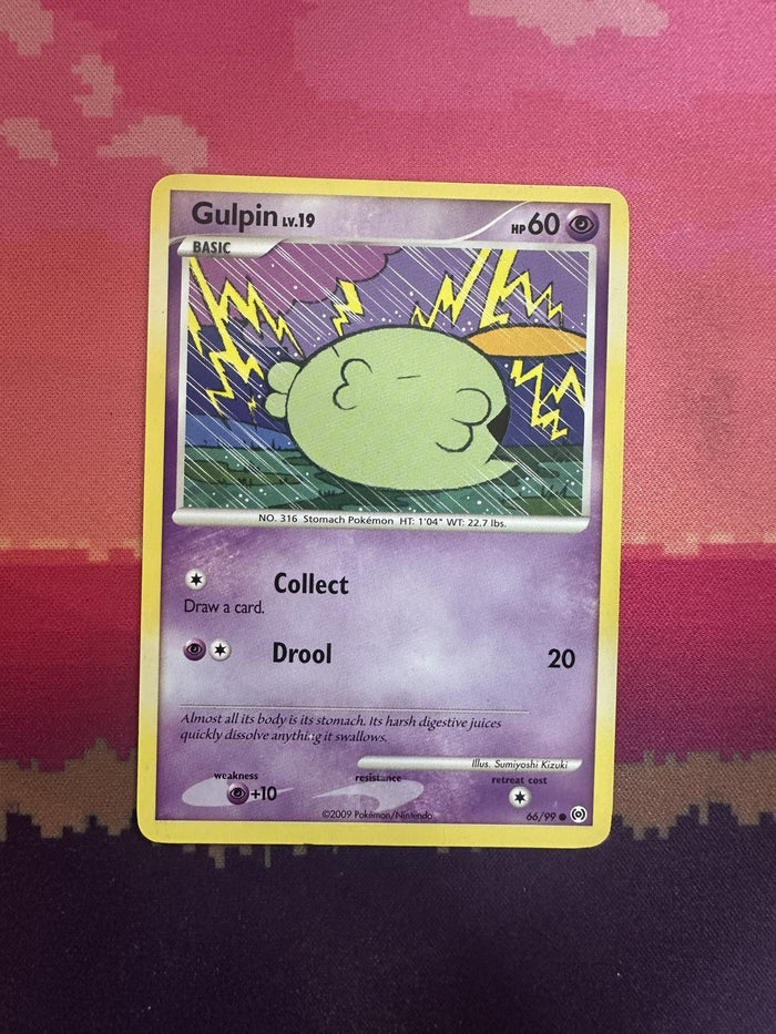 Pokemon Card Gulpin Arceus Common 66/99 Near Mint