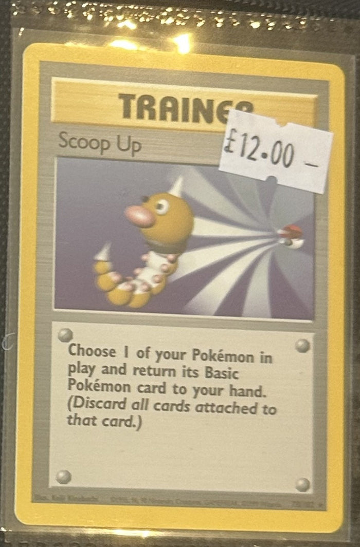 Pokemon Card Scoop Up Base Set Shadowless Rare 78/102 Lightly Played