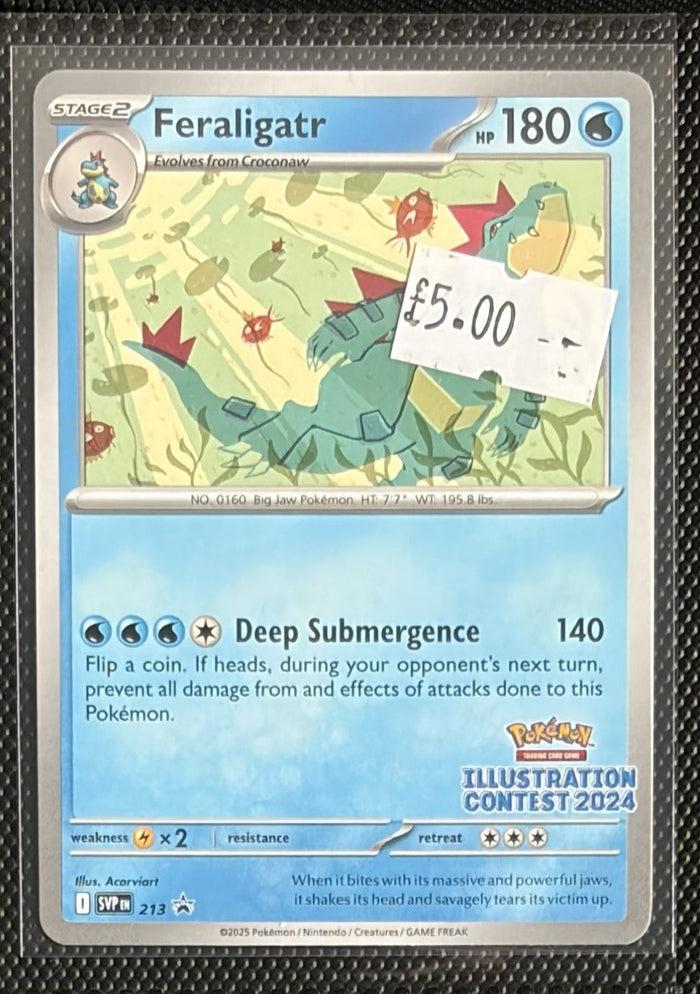 Pokemon Card Feraligatr Scarlet & Violet Promo SVP213 Lightly Played
