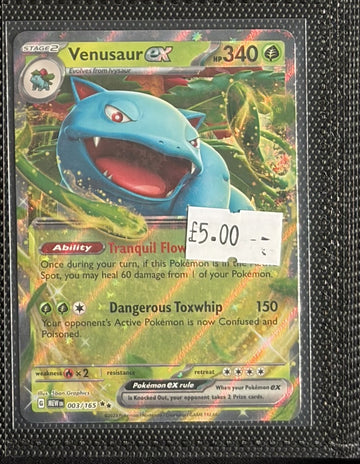 Pokemon Card Venusaur ex Pokemon 151 Double Rare 003/165 Lightly Played