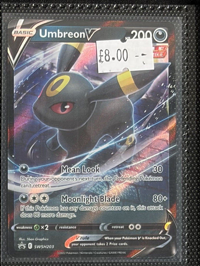Pokemon Card Umbreon V Sword & Shield Promo SWSH203 Lightly Played