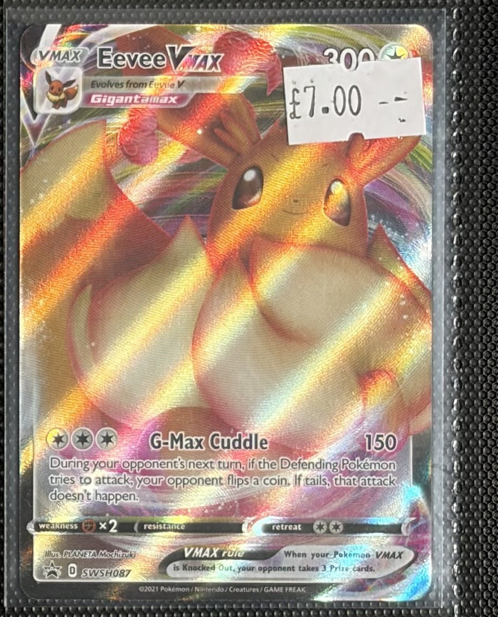 Pokemon Card Eevee VMAX Sword & Shield Promo SWSH087 Lightly Played