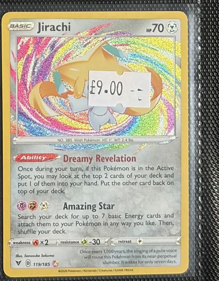 Pokemon Card Jirachi Vivid Voltage Amazing Rare 119/185 Lightly Played