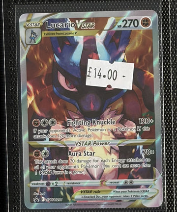 Pokemon Card Lucario VSTAR Sword & Shield Promo SWSH291 Lightly Played