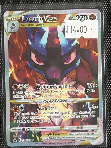 Pokemon Card Lucario VSTAR Sword & Shield Promo SWSH291 Lightly Played