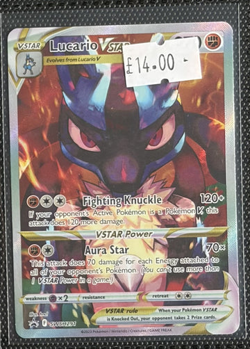 Pokemon Card Lucario VSTAR Sword & Shield Promo SWSH291 Lightly Played