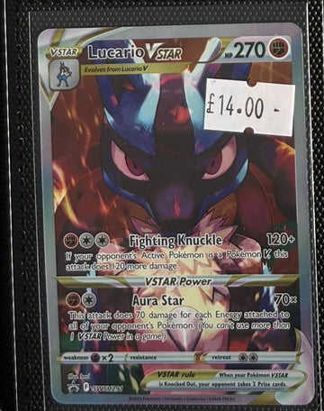 Pokemon Card Lucario VSTAR Sword & Shield Promo SWSH291 Lightly Played