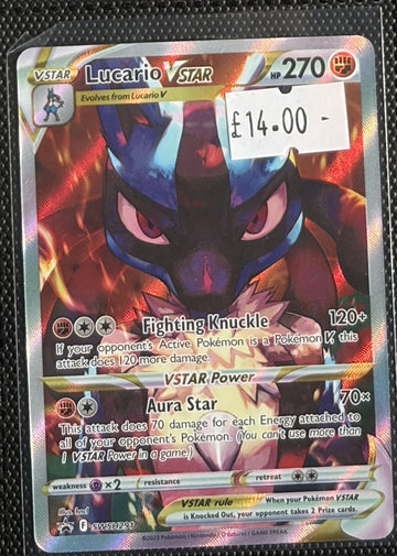 Pokemon Card Lucario VSTAR Sword & Shield Promo SWSH291 Lightly Played