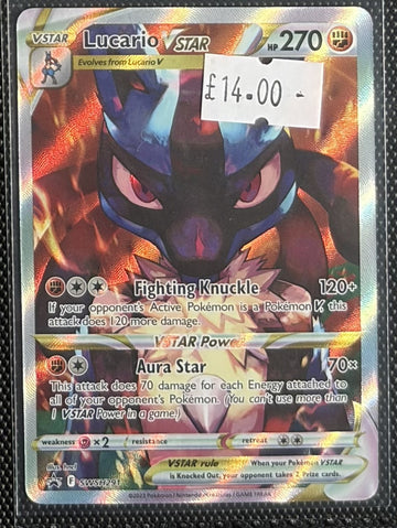 Pokemon Card Lucario VSTAR Sword & Shield Promo SWSH291 Lightly Played