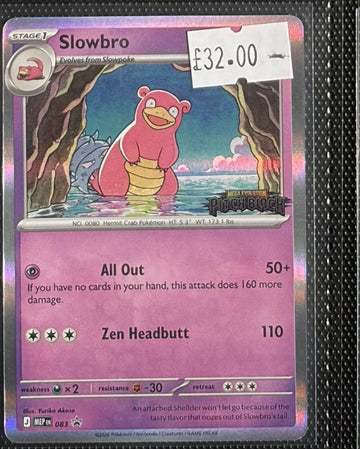 Pokemon Card Slowbro Mega Evolution Promo MEP083 Lightly Played