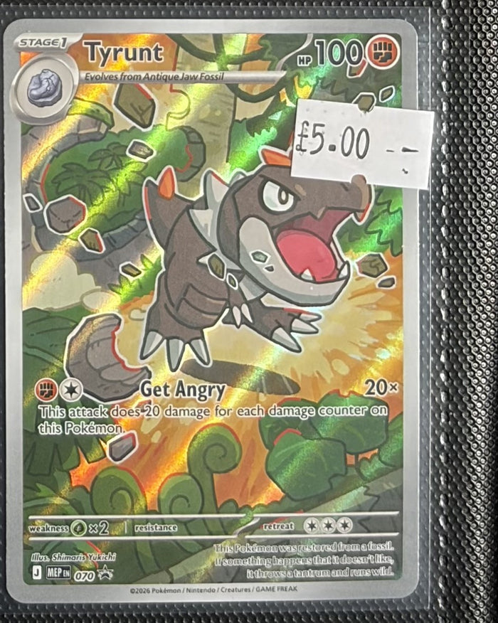 Pokemon Card Tyrunt Mega Evolution Promo MEP070 Lightly Played