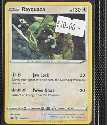 Pokemon Card Rayquaza Sword & Shield Promo SWSH029 Lightly Played