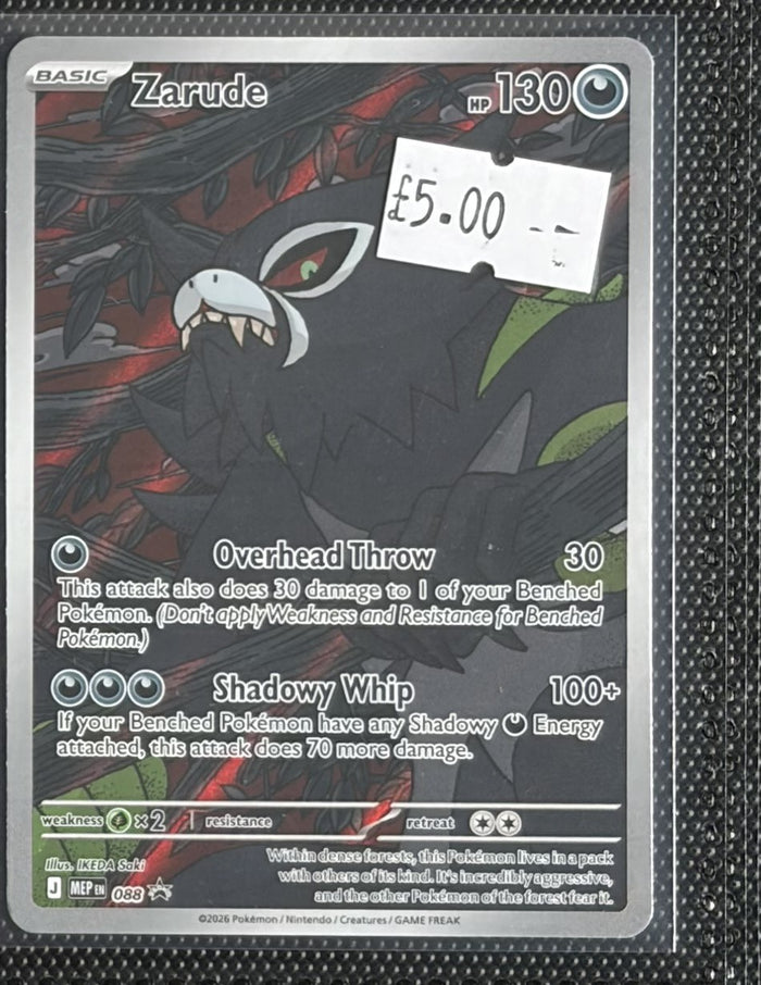 Pokemon Card Zarude Mega Evolution Promo MEP088 Lightly Played