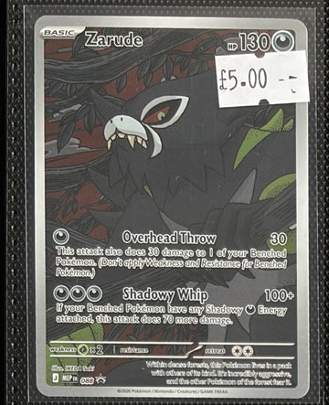 Pokemon Card Zarude Mega Evolution Promo 088 Lightly Played