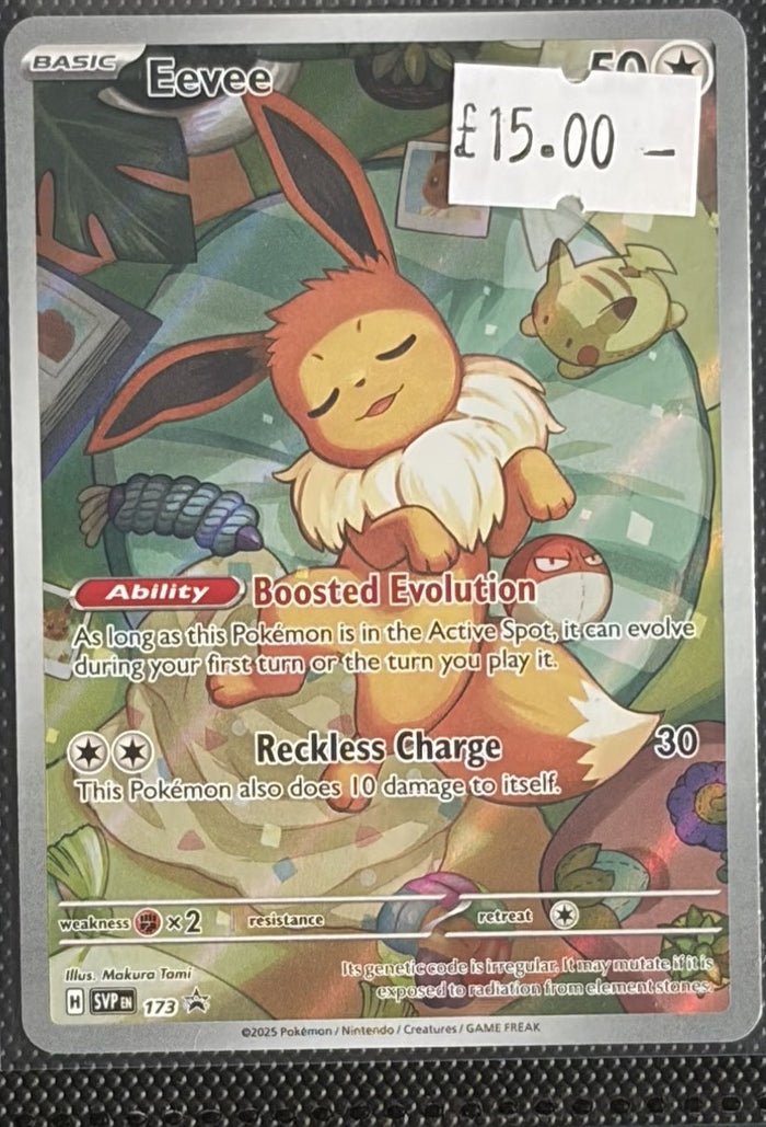 Pokemon Card Eevee Scarlet & Violet Promo 173 Lightly Played
