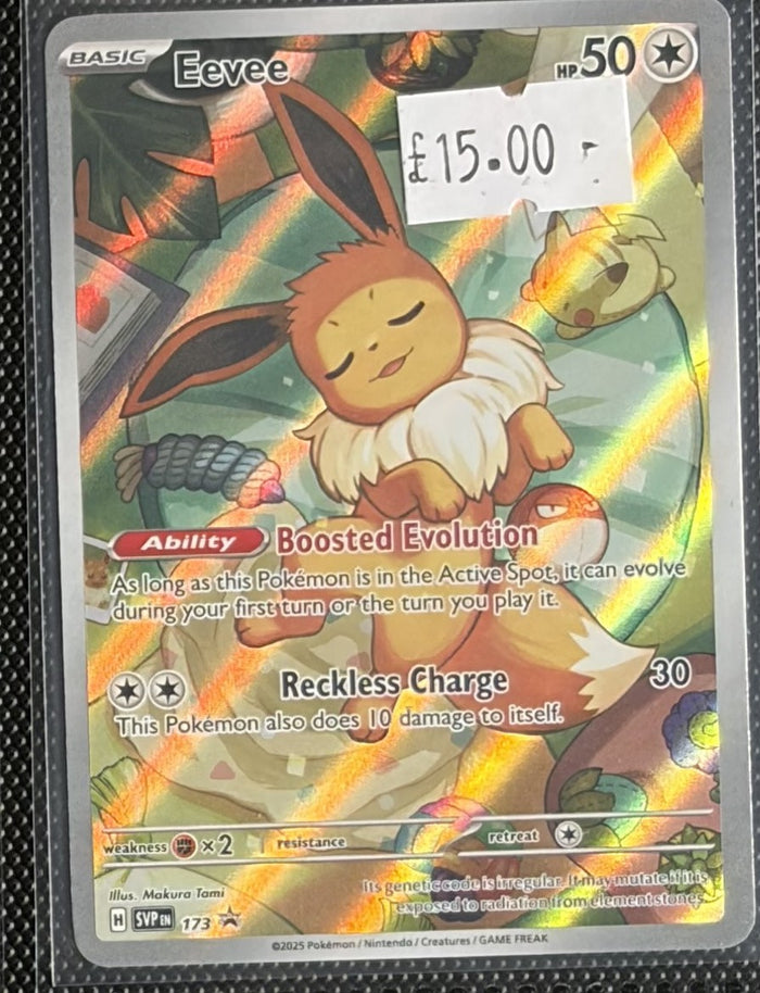 Pokemon Card Eevee Scarlet & Violet Promo 173 Lightly Played