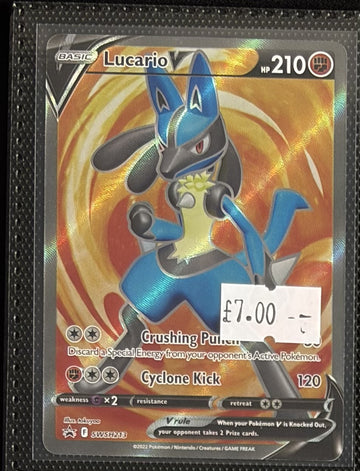 Pokemon Card Lucario V Sword & Shield Promo SWSH213 Lightly Played