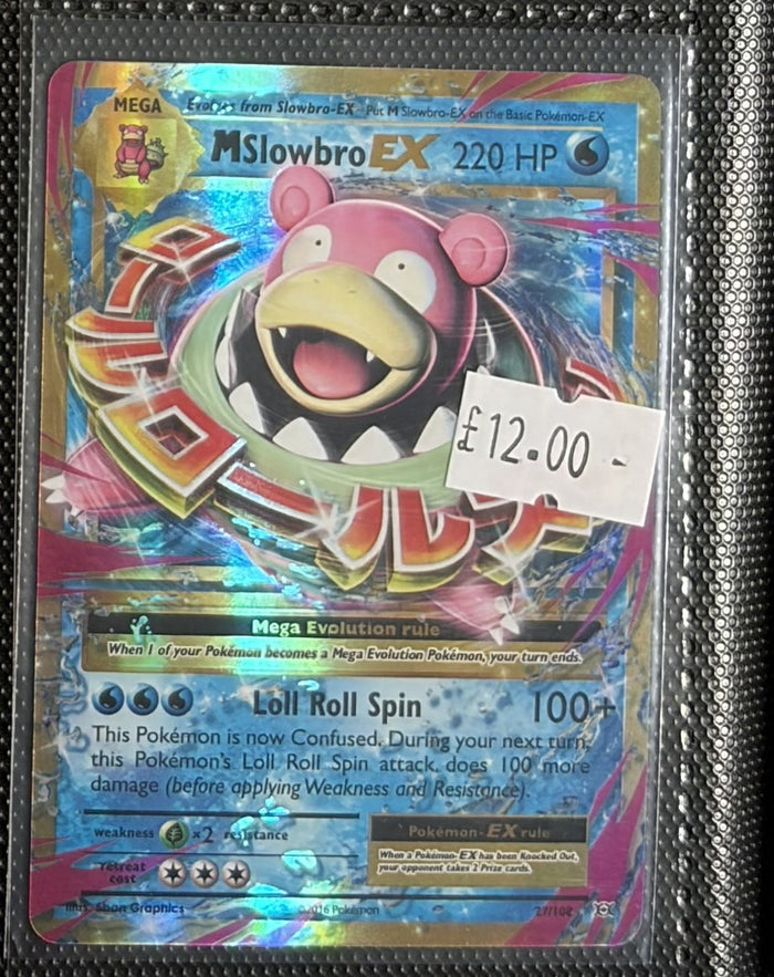 Pokemon Card M Slowbro EX Evolutions Ultra Rare 27/108 Lightly Played