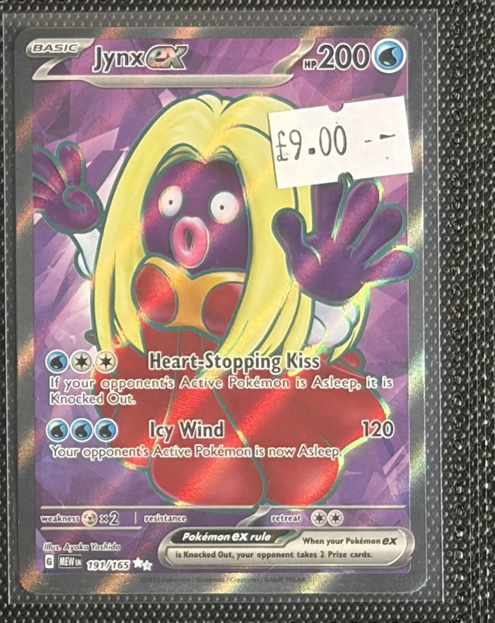 Pokemon Card Jynx ex Pokemon 151 Ultra Rare 191/165 Lightly Played