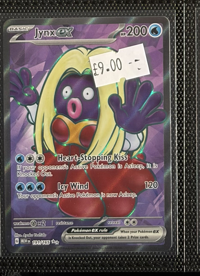 Pokemon Card Jynx ex Pokemon 151 Ultra Rare 191/165 Lightly Played