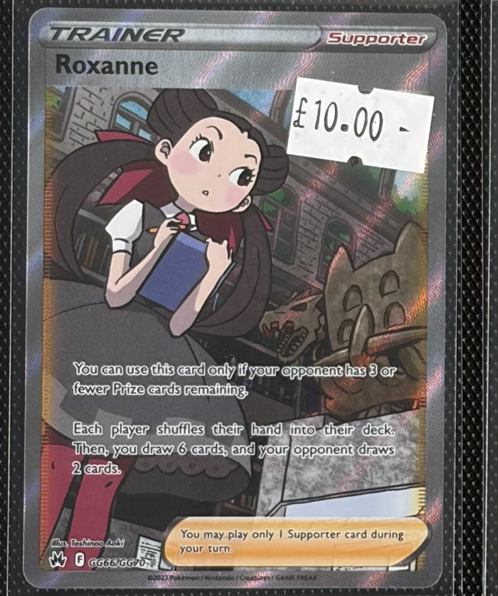 Pokemon Card Roxanne Crown Zenith Ultra Rare GG66/GG70 Lightly Played