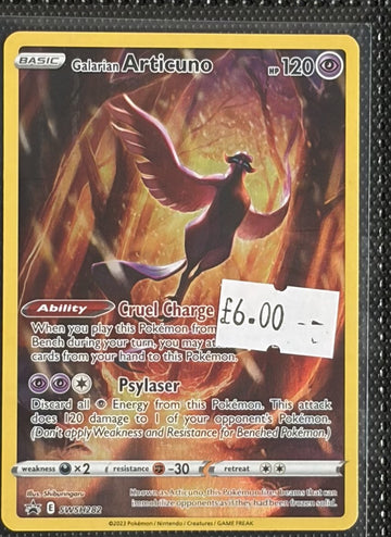 Pokemon Card Galarian Articuno Sword & Shield Promo SWSH282 Lightly Played