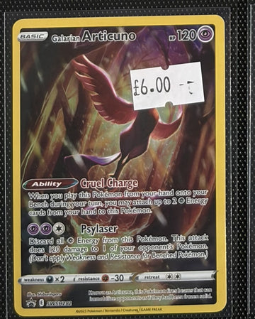 Pokemon Card Galarian Articuno Sword & Shield Promo SWSH282 Lightly Played
