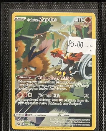 Pokemon Card Galarian Zapdos Sword & Shield Promo SWSH283 Lightly Played