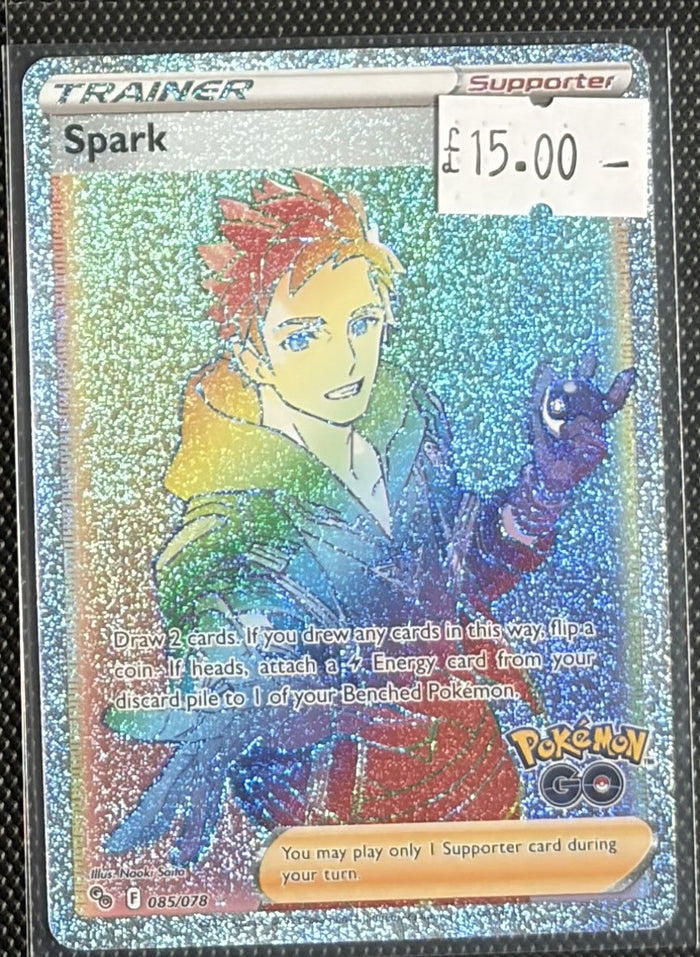 Pokemon Card Spark Pokemon GO Rainbow Rare 085/078 Lightly Played