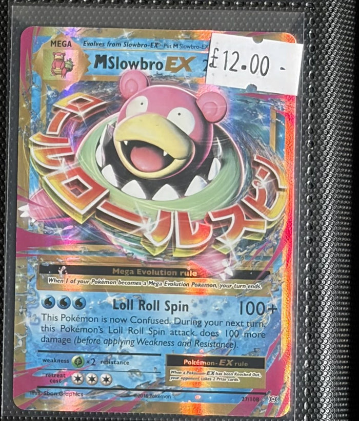Pokemon Card M Slowbro EX Evolutions Ultra Rare 27/108 Lightly Played