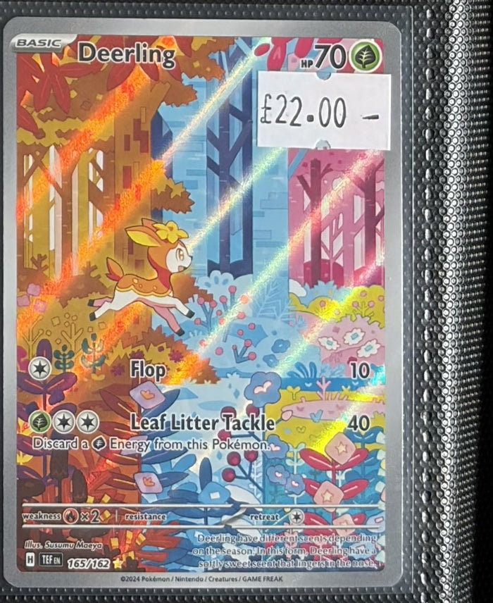 Pokemon Card Deerling Temporal Forces Illustration Rare 165/162 Lightly Played