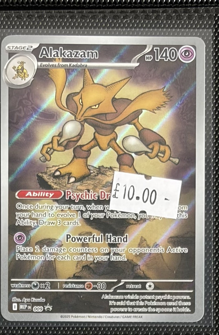 Pokemon Card Alakazam Mega Evolution Promo MEP009 Lightly Played