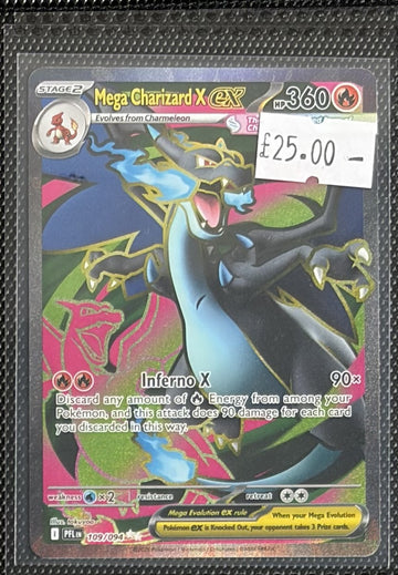 Pokemon Card Mega Charizard X ex Phantasmal Flames Ultra Rare 109/094 LP