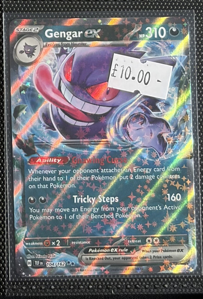 Pokemon Card Gengar ex Temporal Forces Double Rare 104/162 Lightly Played