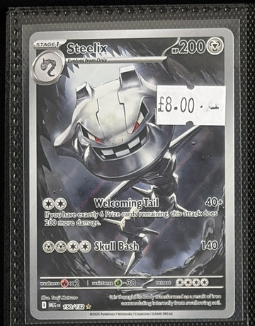 Pokemon Card Steelix Mega Evolution Illustration Rare 150/132 Lightly Played