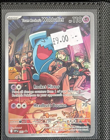 Pokemon Card Team Rocket's Wobbuffet Scarlet & Violet Promo SVP203 LP
