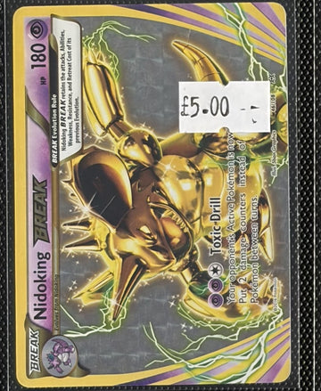 Pokemon Card Nidoking BREAK Evolutions Ultra Rare 46/108 Lightly Played
