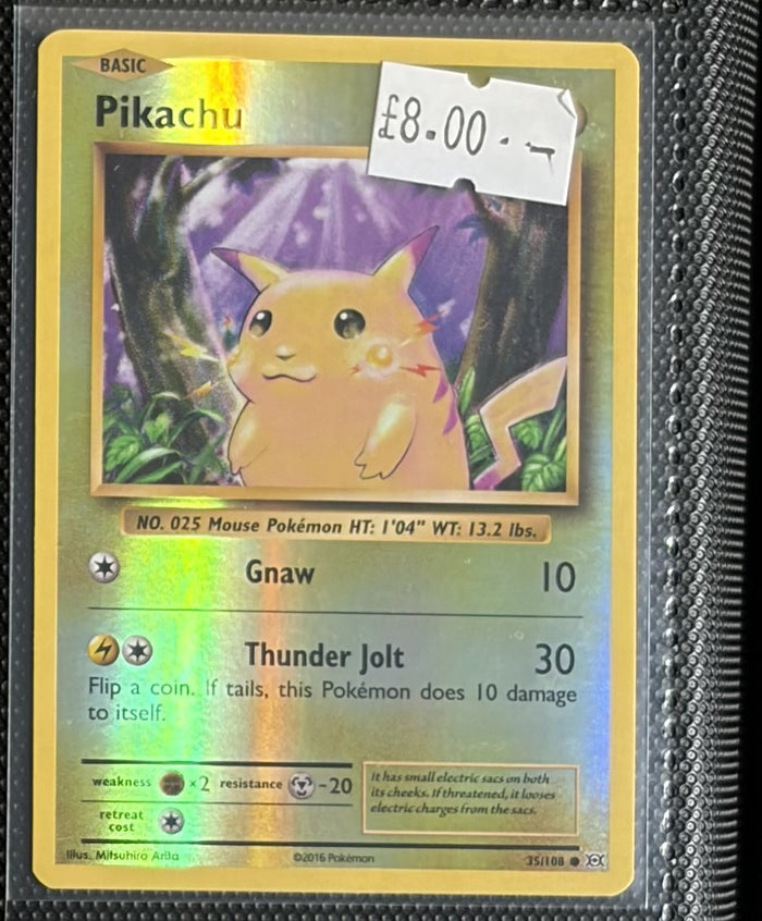 Pokemon Card Pikachu Evolutions Reverse Holo 35/108 Lightly Played