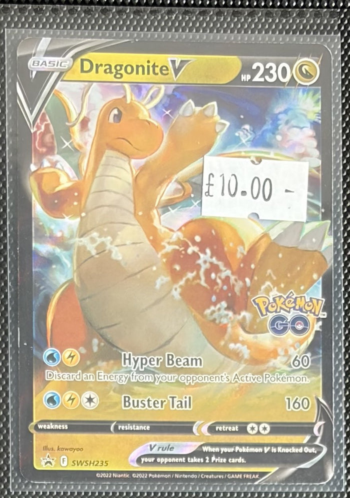 Pokemon Card Dragonite V Sword & Shield Promo SWSH235 Lightly Played