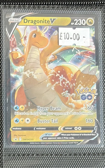 Pokemon Card Dragonite V Sword & Shield Promo SWSH235 Lightly Played