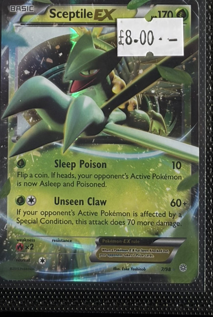 Pokemon Card Sceptile EX Ancient Origins Ultra Rare 7/98 Lightly Played