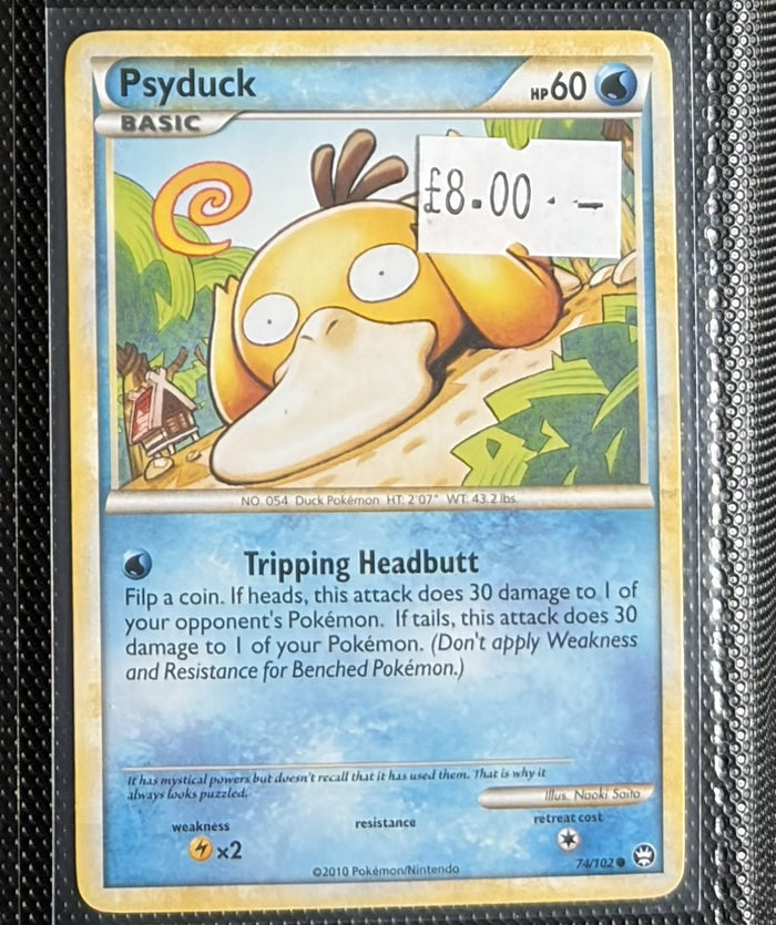Pokemon Card Psyduck Triumphant Common 74/102 Lightly Played